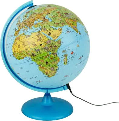 Zdjęcie produktu dla Podświetlany globus Safari ze zwierzętami 30 cm Nova Rico