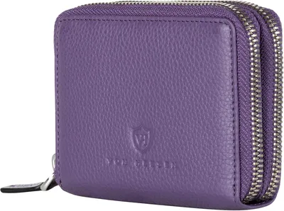 Produktbild von Echtleder Geldbörse RFID Schutz Damen & Herren Portemonnaie mit Münzfach Kartenfächern Reißverschluss Nappaleder Wallet elegante Geschenkbox