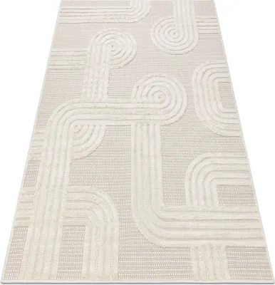 Produktbild von Teppich SANTO SISAL 1001 geometrisch weiß Weiß 140x190 cm