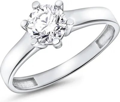 Produktbild von Verlobungsring aus 375er Weißgold mit Zirkonia von JEWLIX 9K Echtgold