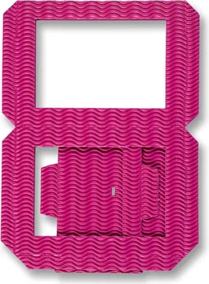 Produktbild von Folia Laternen Rohlinge aus 3D-Wellpappe, 13,5 x 13,5 x 18 cm, pink (1 Stück)