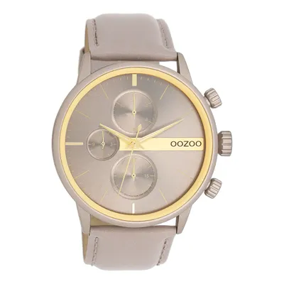 Immagine prodotto di Oozoo orologio da polso in pelle marrone taupe Orologi uomo donna analogici al quarzo UOC11315