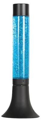 Image de Mexlite - lampe de table - Volcan - bleu noir - plastique métal - Ø 14cm - E14 - 4188ZW