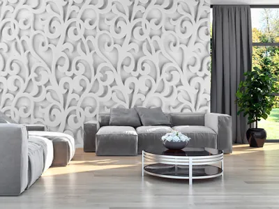 Produktbild von Vlies Fototapete 400x280 cm Tapeten Wandtapete XXL Abstrakt 3D Ornament f-A-0309-a-b
