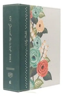 Produktbild von KJV, Journal the Word Bible, Large Print, Green Floral Cloth, Red Letter Edition