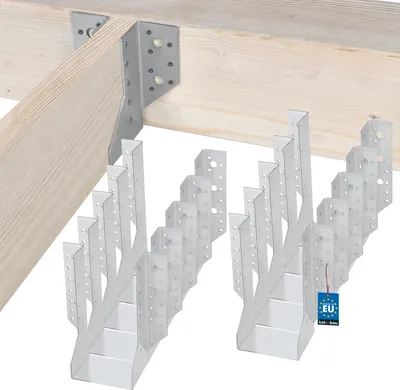 Produktbild von KOTARBAU® 10er Set Balkenschuh Typ A 100 mm Holzbalkenverbinder Balkenverbinder Verbinder für Baukonstruktion außenliegend