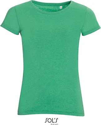 Produktbild von SOLs 01181 | Womens Mixed Damen T-Shirt - Farbe: Heather Green - Größe: XL