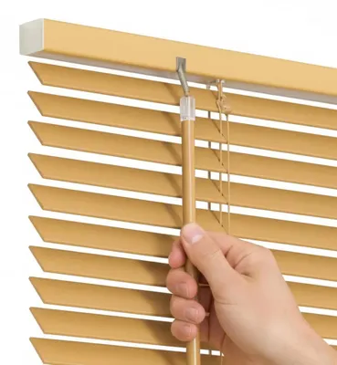 Produktbild von Naturholz Holzjalousie 40x140 cm Jalousie aus Holz 25 mm Fensterjalousie Innen Sonnenschutz Sichtschutz Horizontal Jalousie aus Linde