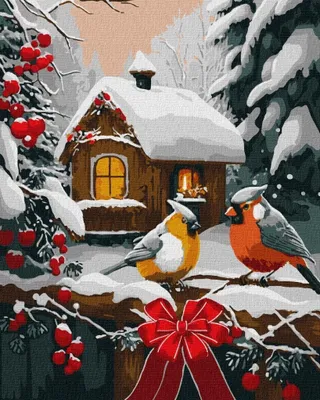Obrázok produktu pre Maľba podľa čísel - Snehová rozprávka 40x50cm