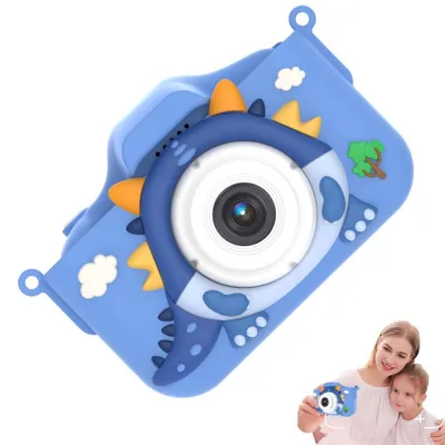 Produktbild von Kinderkamera HD 1080P mit 64GB SD-Karte – Selfie Kamera Blau