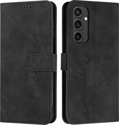 Produktbild von Samsung Galaxy S24 FE Hülle - Coverup Smile Klapphülle - Schwarz