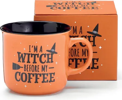 Produktbild von ";I'm a Witch Before My Coffee"; Halloween Tasse