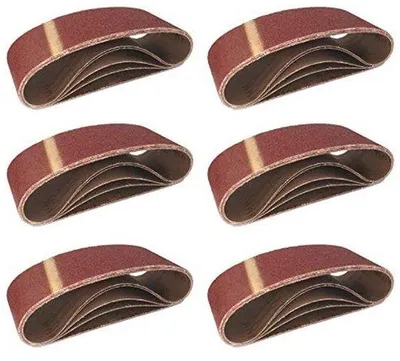 Produktbild von Famanu Schleifband Set 10 Stück, 75 x 457 mm, verschiedene Körnungen 40/60/80/120/180