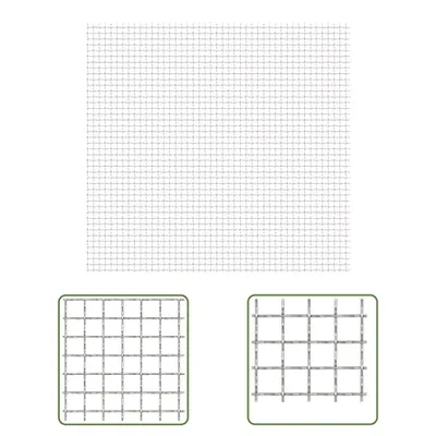 Produktbild von The Living Store Wellengitter Edelstahl 50×50 cm 11×11×2 mm
