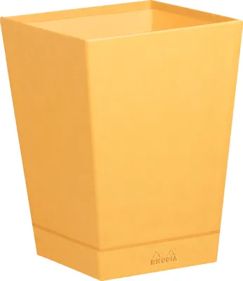 Image de RHODIA Corbeille à papier en similicuir orange