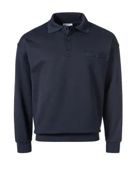 Produktbild von Pionier Polo-Sweatshirt  2220 marineblau  Sweatshirt Pullover Poloshirt Shirt 2XL