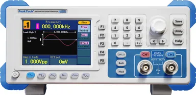 Productafbeelding van PeakTech P 4125 - 2-kanaals arbitraire signaalgenerator 1 µHz - 25 MHz met TFT-display