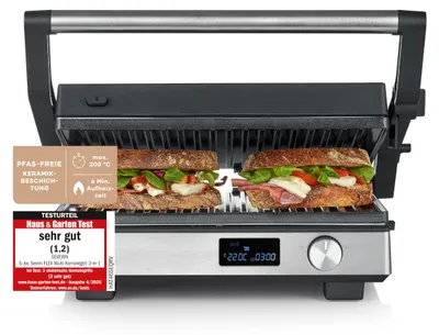 Productafbeelding van SEVERIN 2380 SEVERIN KG 2380 3in1 SEVINI FLEX Kontaktgrill