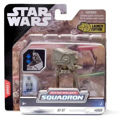 Produktbild von Star Wars Micro Galaxy Squadron Fahrzeug mit Figur AT-ST 7,5 cm