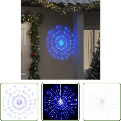 Obrázok produktu pre The Living Store Vianočné osvetlenie Ohňostroj 140 LED modrá 17 cm