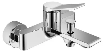 Imagen del producto de Aqualine, grifo de pared para bañera, modelo BOLERO, distancia de 150 mm, acabado cromado
