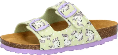 Produktbild von Bioline Kinder Pantolette Unicorn Größe 27 mit ergonomischem Fußbett und dämpfungsaktiver Laufsohle