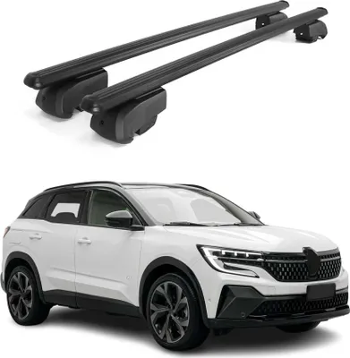 Image de Barres de toit Transversales Pour Renault Austral 2022-2025 Aluminium Noir