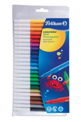 Produktbild von Pelikan Colorella Star C303/24, Mehrfarbig, Mehrfarbig, 24 Farben, Junge/Mädchen, Sichtverpackung, 24 Stück(e)
