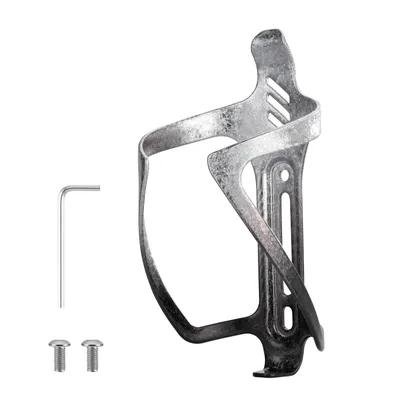 Produktbild von ROCKBROS Fahrrad Flaschenhalter aus Alu, Getränkehalter Trinkflaschenhalter für Fahrräder, Flasche Halter für MTB Rennrad Schwarz Typ2