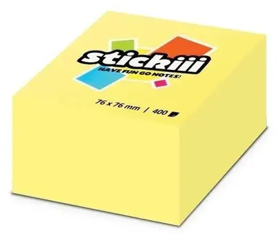 Produktbild von Gelber Haftblock 76 x 76 mm, 400 Blatt