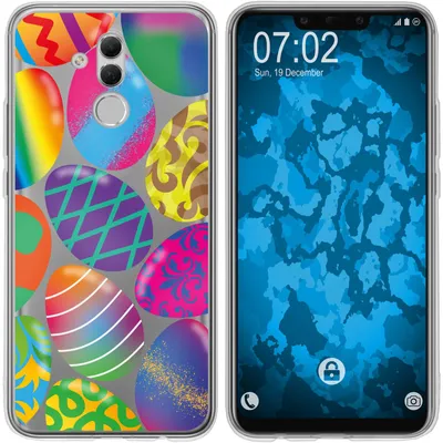 Produktbild von PhoneNatic Case kompatibel mit Huawei Mate 20 Lite Silikon-Hülle Ostern M3