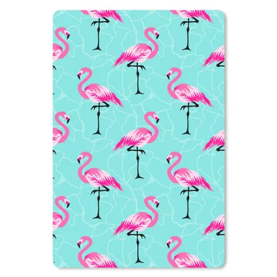 Produktbild von MuchoWow® Mauspad Mousepad Flamingo - Rosa - Muster 40x60 cm - Mousepads - Maus Mat - Pad - Mausunterlage - Schreibtisch Accesoire