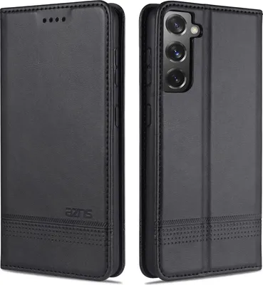 Obrázek produktu pro Samsung S21 5G Pouzdro, Peněženka s Magnetickým Uzávěrem a Stojánkem, Kožené Flip Pouzdro pro Samsung Galaxy S21 5G černé