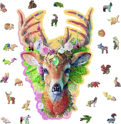 Image de WOODEN CITY Puzzle en bois Fashion Deer 250 pièces ECO