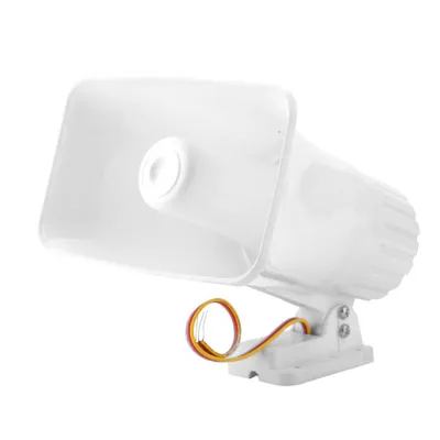 Obrázek produktu pro 150 dB DC 12V dvoutónová kabelová výstražná siréna pro zabezpečovací systémy pro zabezpečení domů