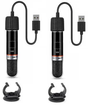 Produktbild von GERUI 2 Stück Aquarium Heizstab 10W Mini Heizung für kleine Aquarien