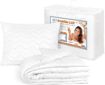 Image de SET Kamilka LUX couette et oreiller - 140x200, 70x90 cm - Blanc