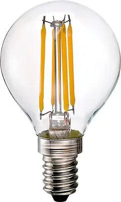 Zdjęcie produktu dla Żarówka kulista Edm z żarnikiem E14 4w 550 lumenów 3200k przezroczysta przezroczysta jeden rozmiar