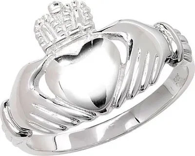 Image de Bague Claddagh en argent 925 pour femme, 58 (18.5) ; WJS22185