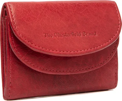 Image de The Chesterfield Brand Cuir porte-monnaie Newton Wallet Red rouge