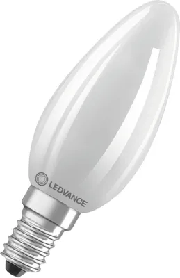 Produktbild von LEDVANCE LED CLASSIC B CRI97 4.2W 927 gefrostet E14 Lampe 470lm 2700K warmweiss 97Ra wie 40W dimmbar 4099854065613