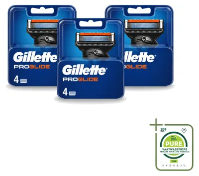 Zdjęcie produktu dla 3 sztuki ostrzy wymienne do maszynek Gillette Fusion5 ProGlide - opakowanie zbiorcze