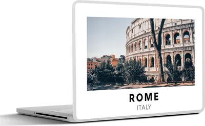 Produktbild von MuchoWow® Laptop Aufkleber Sticker Cover Italien - Rom - Kolosseum 36.5x27.5 cm - Laptop-Sticker