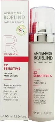 Obrázok produktu pre Annemarie Börlind ZZ Sensitive Regenerative Night Cream, Nočný krém, Ženy, Citlivá pokožka, Tvár, Antistresové, Vyvážený, regeneračné, Vyhladenie, Upokojujúci, 50 ml