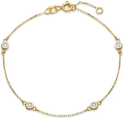 Produktbild von JEWLIX Armband für Damen aus 375er Gold mit Zirkonia