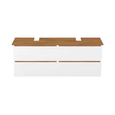 Produktbild von Garlivo Waschbeckenunterschrank GLB-160 Weiss mit Schubladen, Badezimmer Waschtischunterschrank hängend , Breite 160 cm, Soft-Close, Push-to-Open/ Tip-On