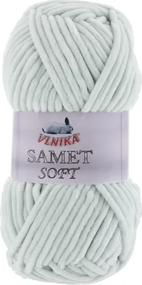 Produktbild von 100g Strickgarn Samet Soft Chenille-Strickgarn Samtwolle flauschig Farbwahl