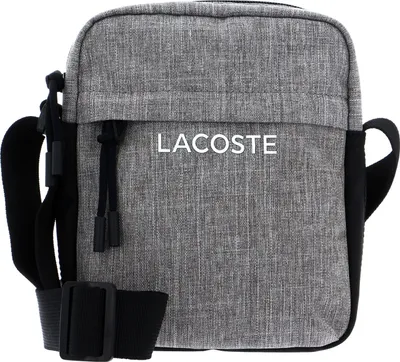 Produktbild von LACOSTE Kameratasche Umhängetasche Vertical Camera Bag Gris Chine Noir grau
