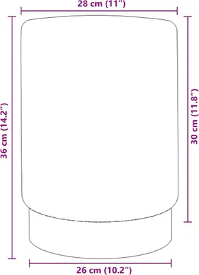 Obrázek produktu pro vidaXL Fialová a zlatá sametová stolička 28 x 36 cm