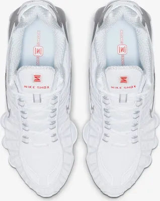 Produktbild von Nike Shox TL "White Metallic Silver Max Orange" Weiß, Größe: 47
